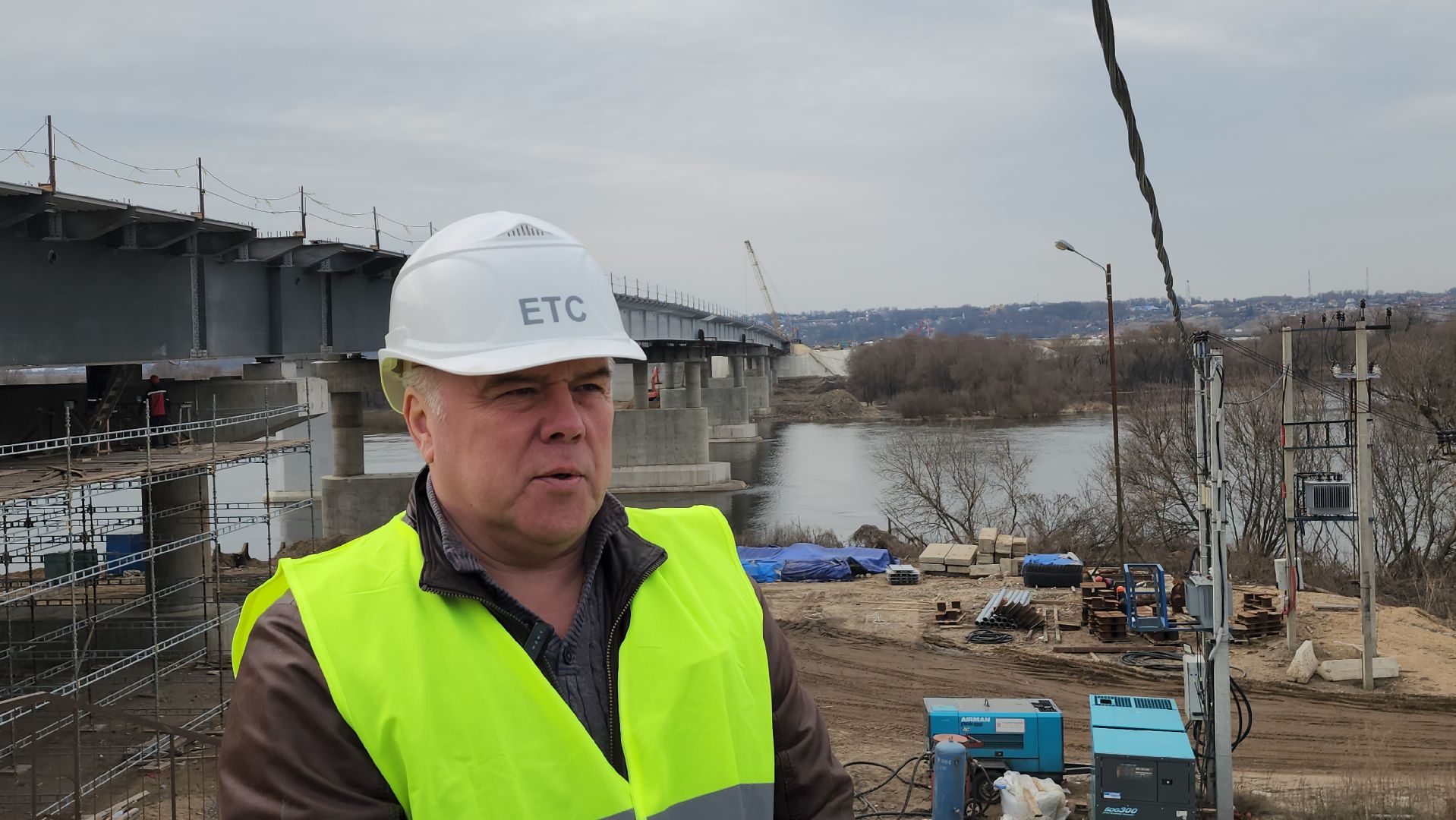 серпухов, строительство моста через оку, река ока, федеральная трасса М2,