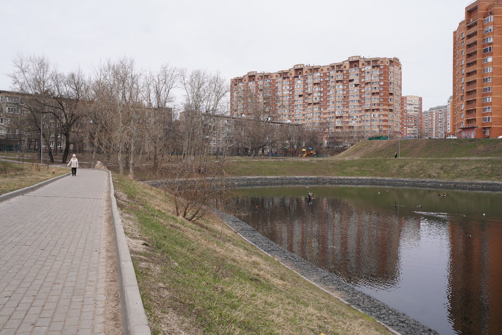 котельники, благоустройство, пруд, микрорайон силикат,