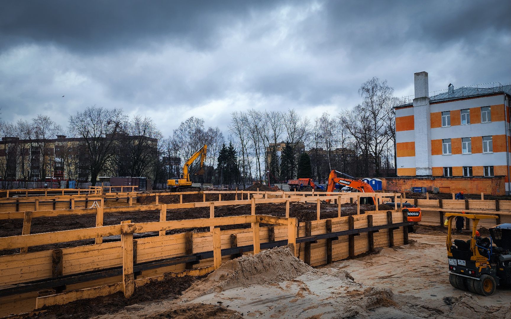 Бронницы, Строительство, Пристройка к лицею,