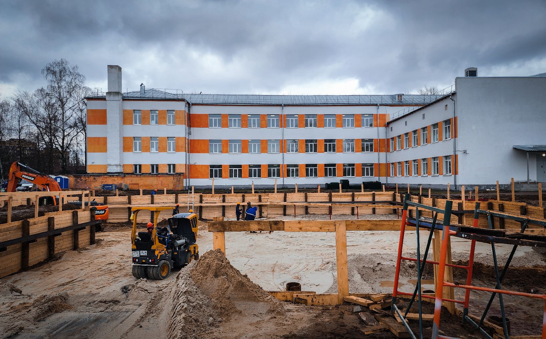 Бронницы, Строительство, Пристройка к лицею,