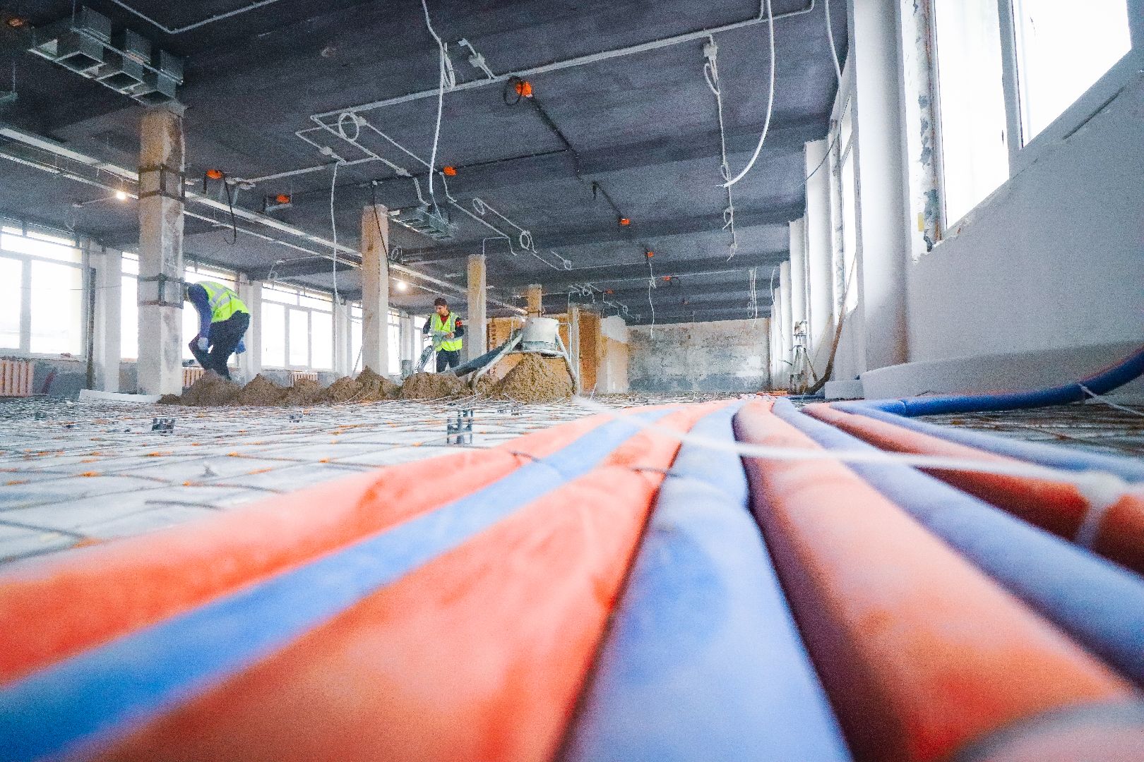 Клин, строительство, ремонт школы, образование,