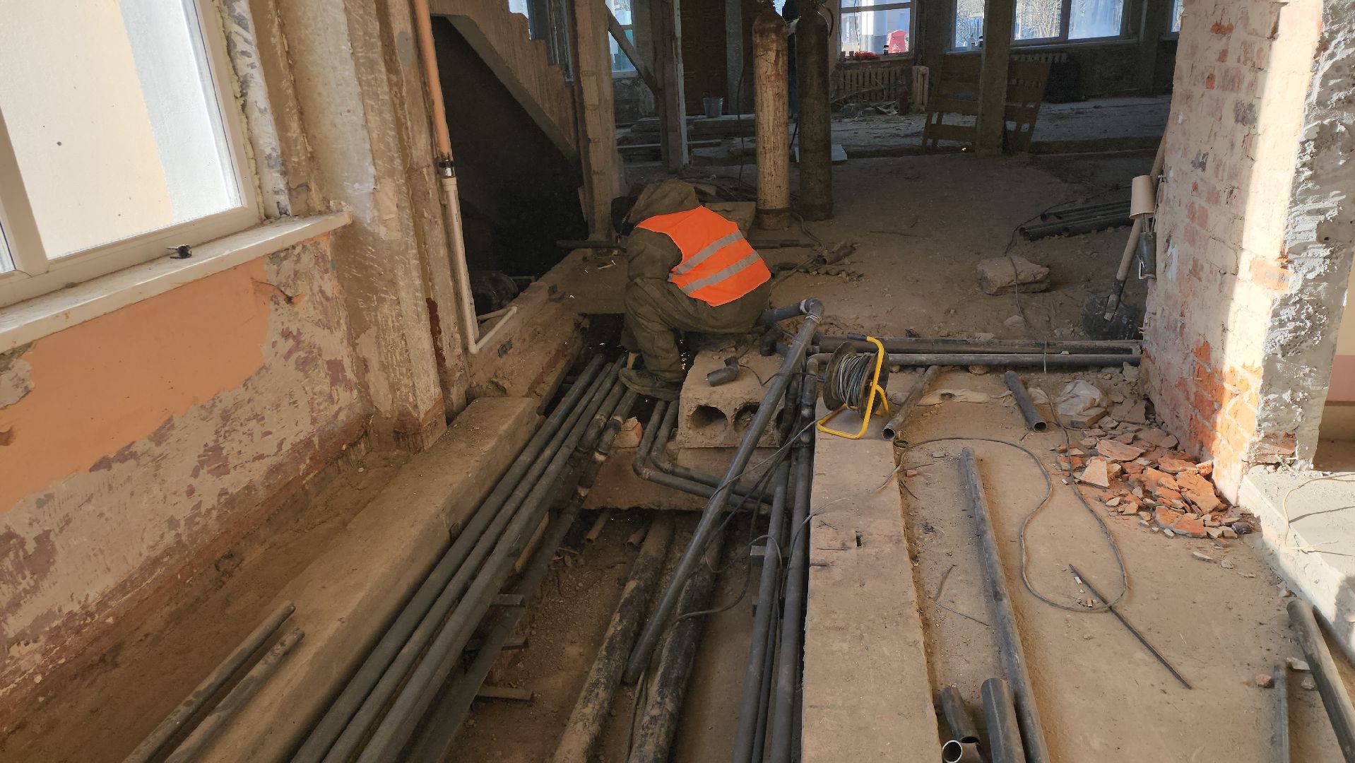 серпухов, подмосковье, капремонт школы,