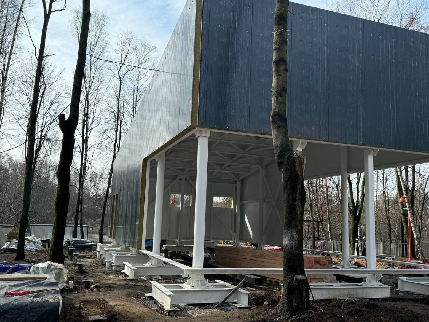 кучинский лесопарк, благоуствойство, кафе,