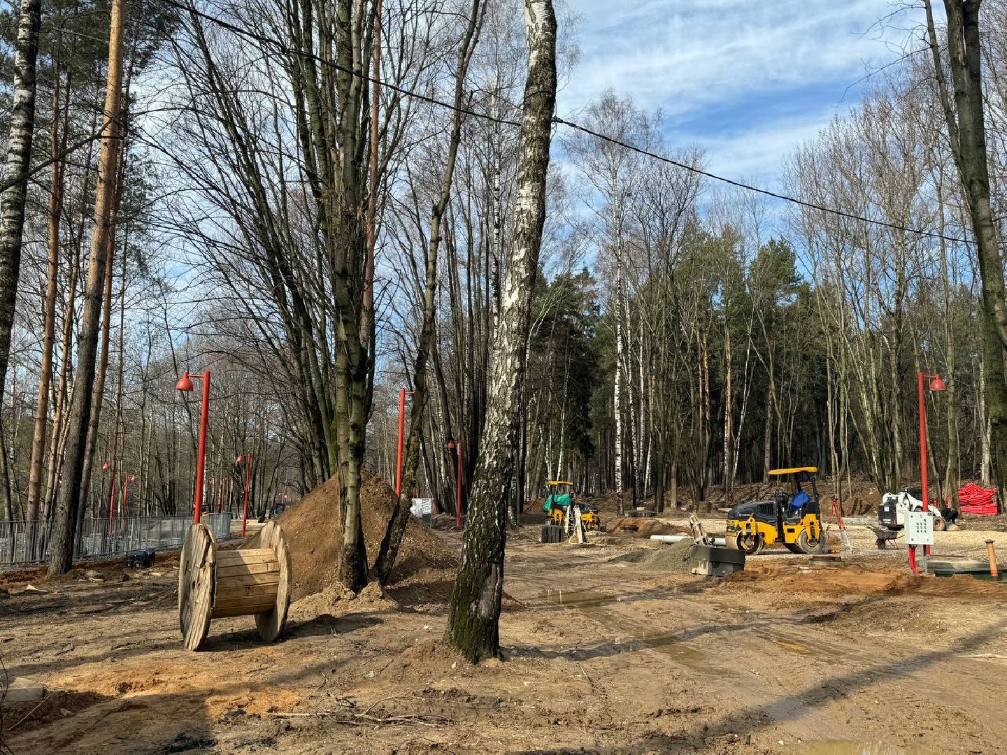 кучинский лесопарк, благоуствойство, кафе,