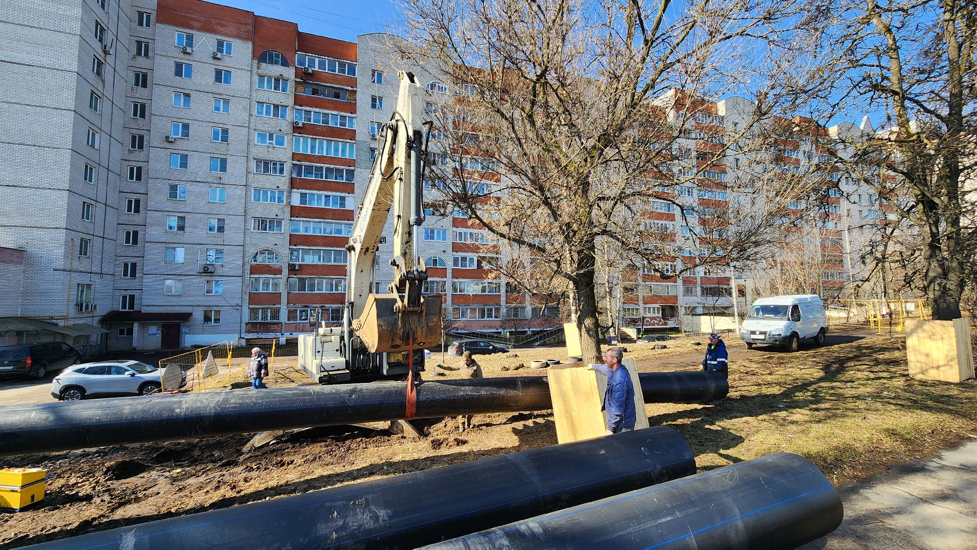 солнечногорск, улица красная, мособлгаз, строительство газопровода,