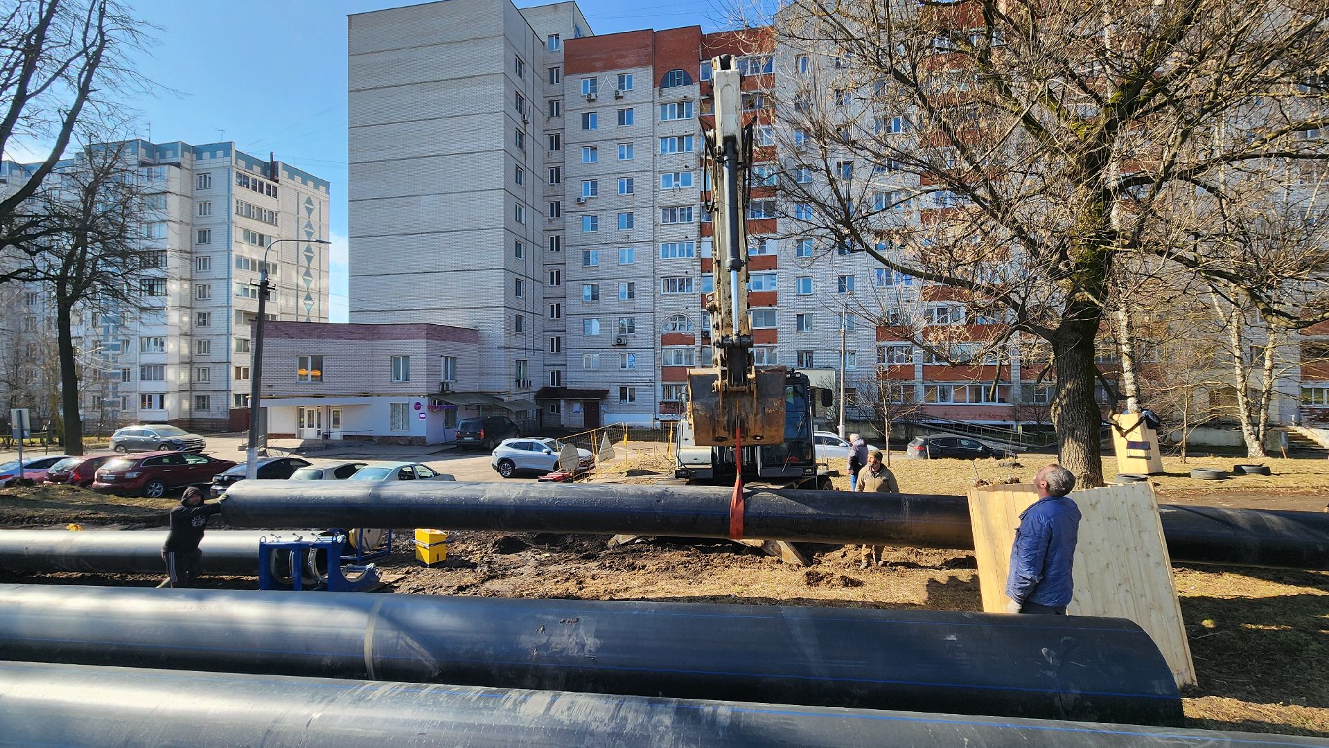 солнечногорск, улица красная, мособлгаз, строительство газопровода,