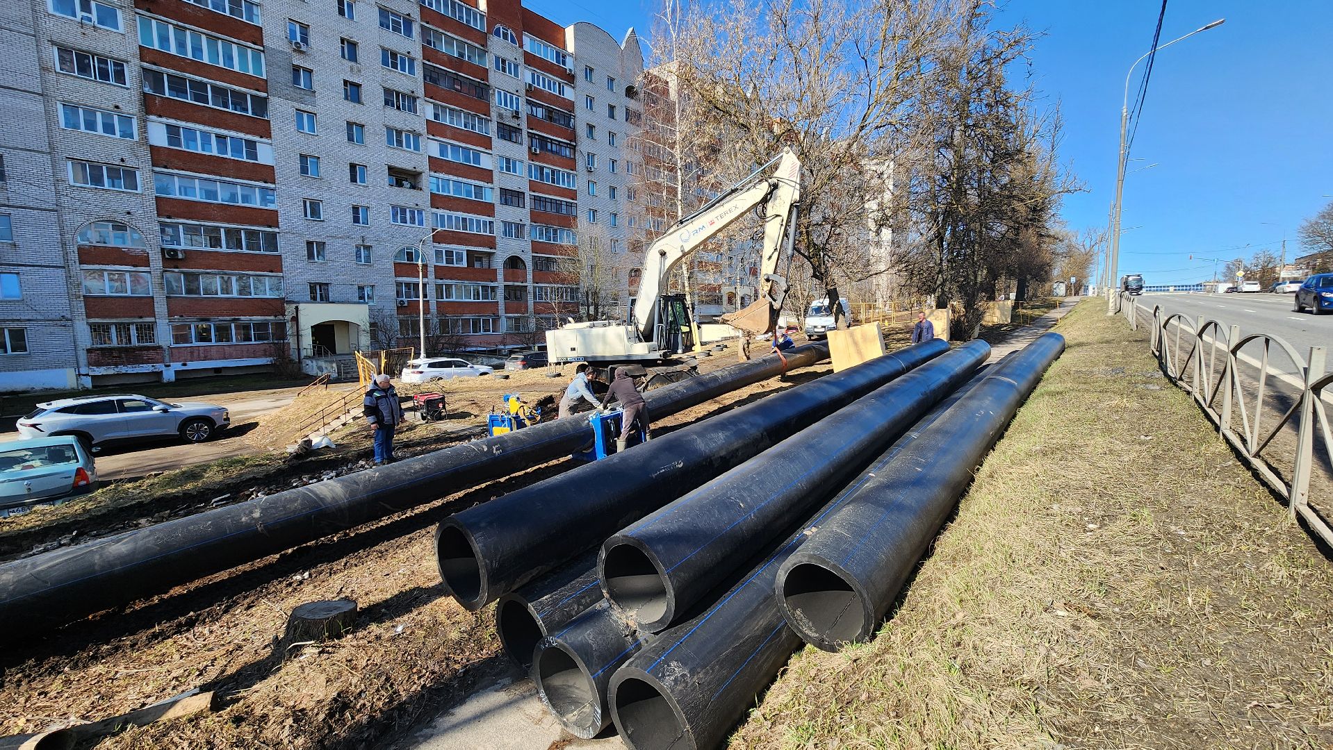 солнечногорск, улица красная, мособлгаз, строительство газопровода,