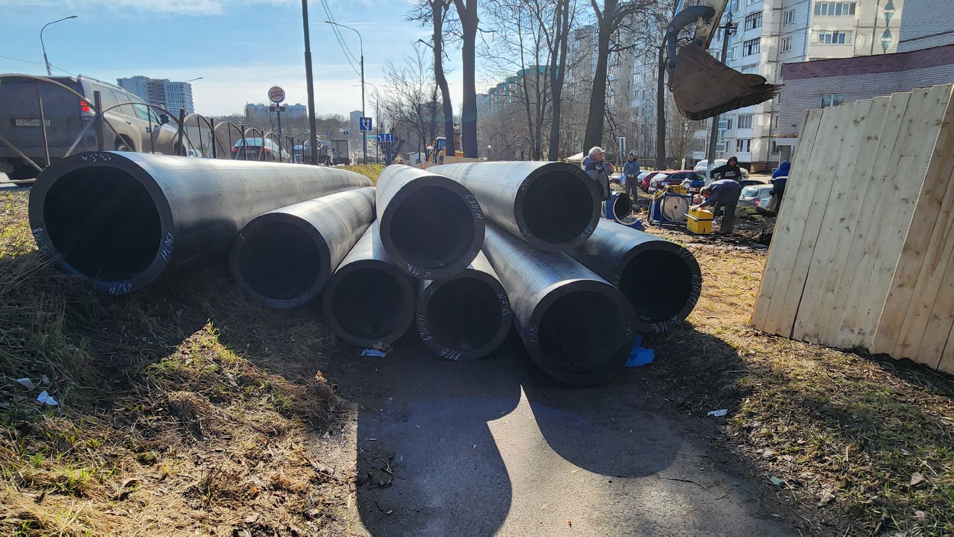 солнечногорск, улица красная, мособлгаз, строительство газопровода,