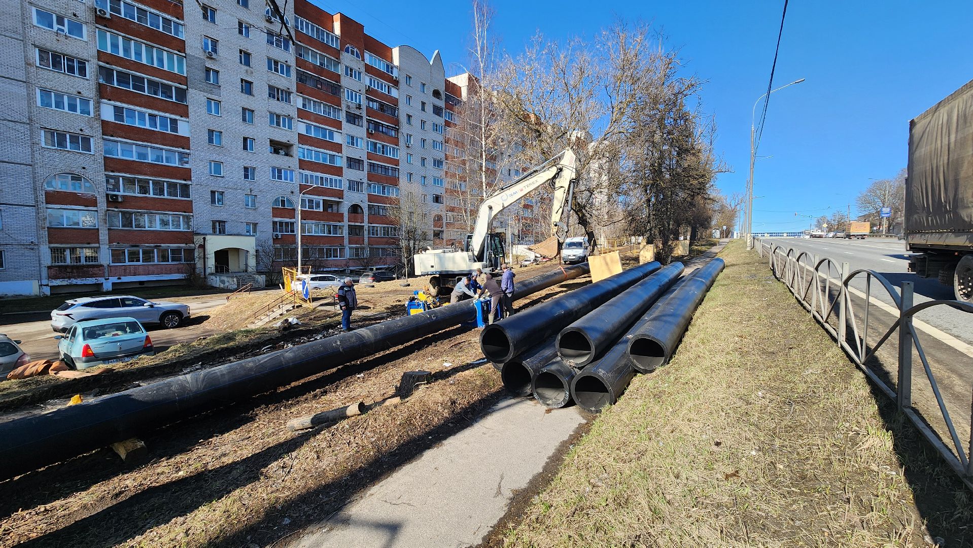солнечногорск, улица красная, мособлгаз, строительство газопровода,