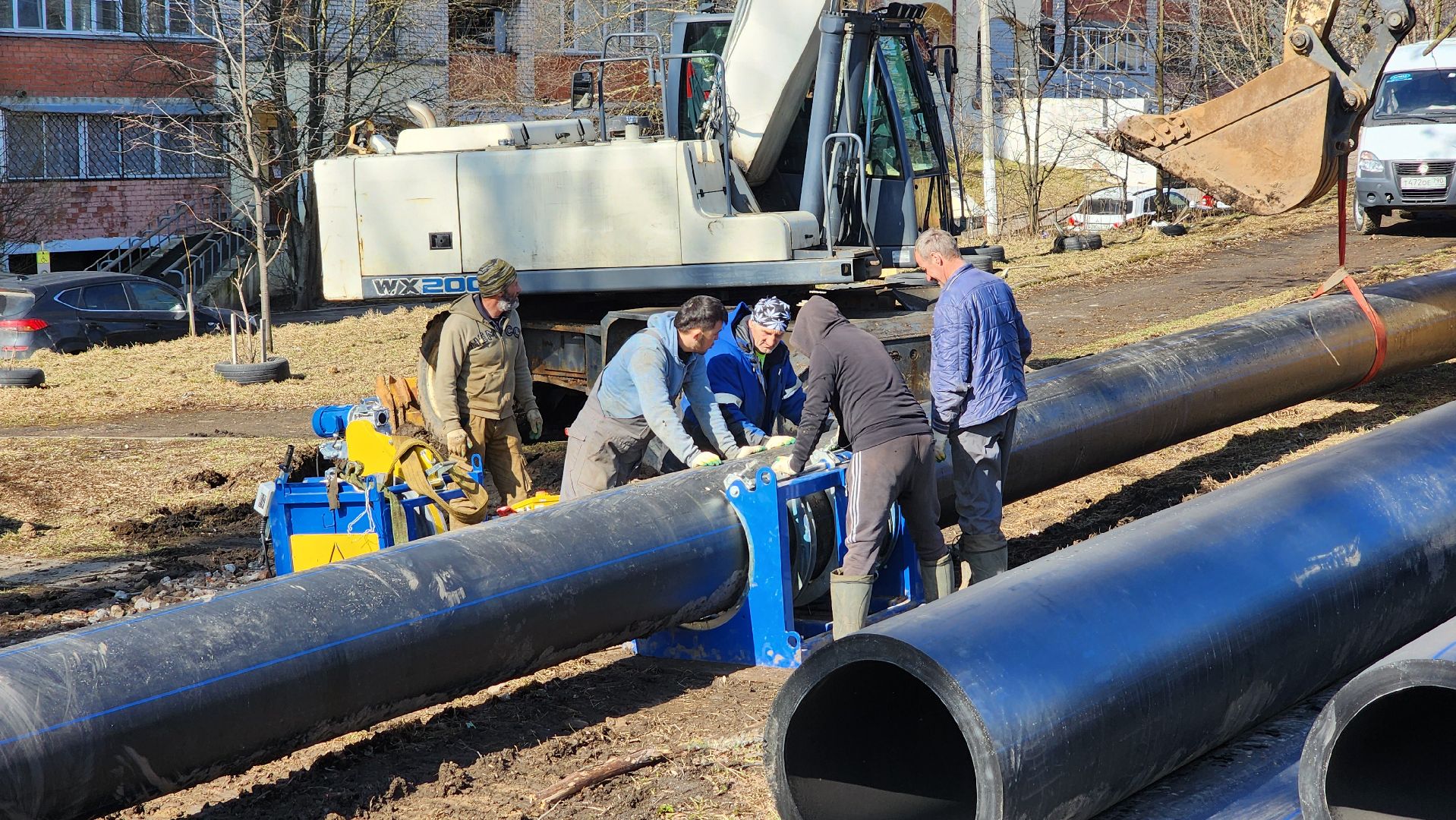 солнечногорск, улица красная, мособлгаз, строительство газопровода,