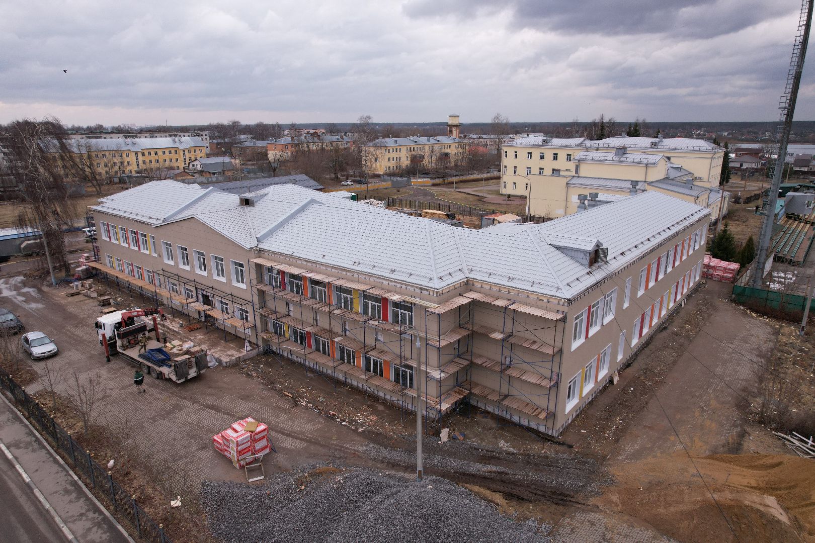 видео с коптера,капремонт центра образования 23 в богородском городском округе,