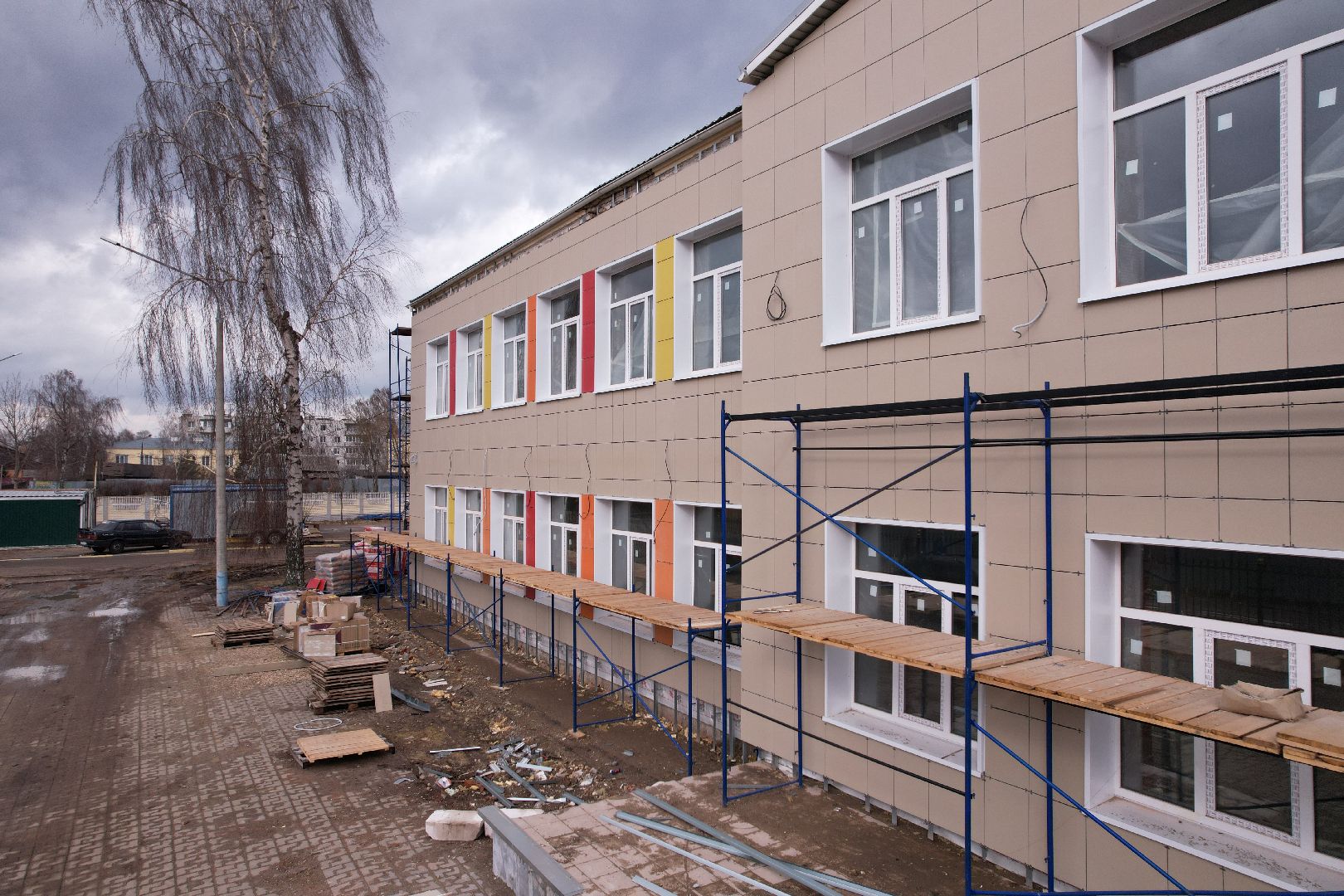 видео с коптера,капремонт центра образования 23 в богородском городском округе,