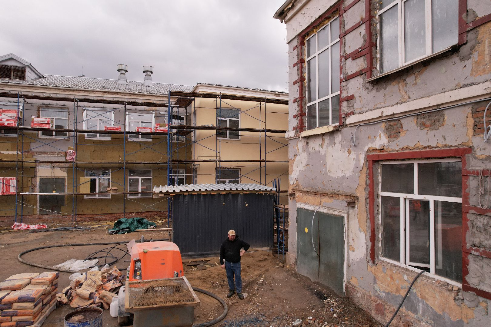 видео с коптера,капремонт центра образования 23 в богородском городском округе,