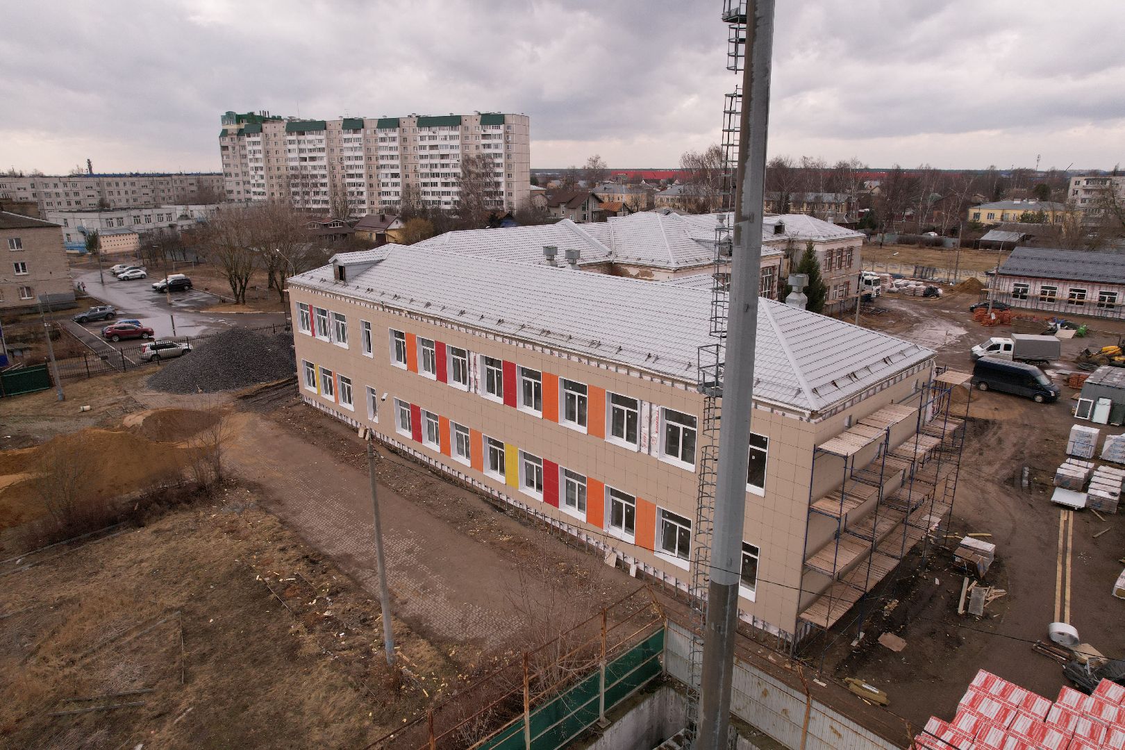 видео с коптера,капремонт центра образования 23 в богородском городском округе,