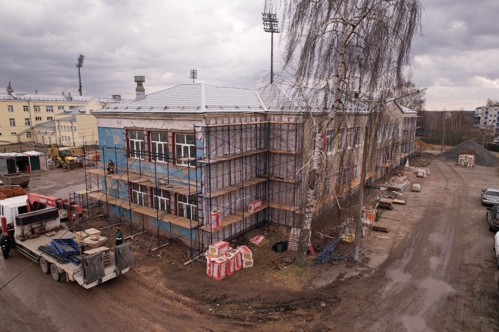 видео с коптера,капремонт центра образования 23 в богородском городском округе,
