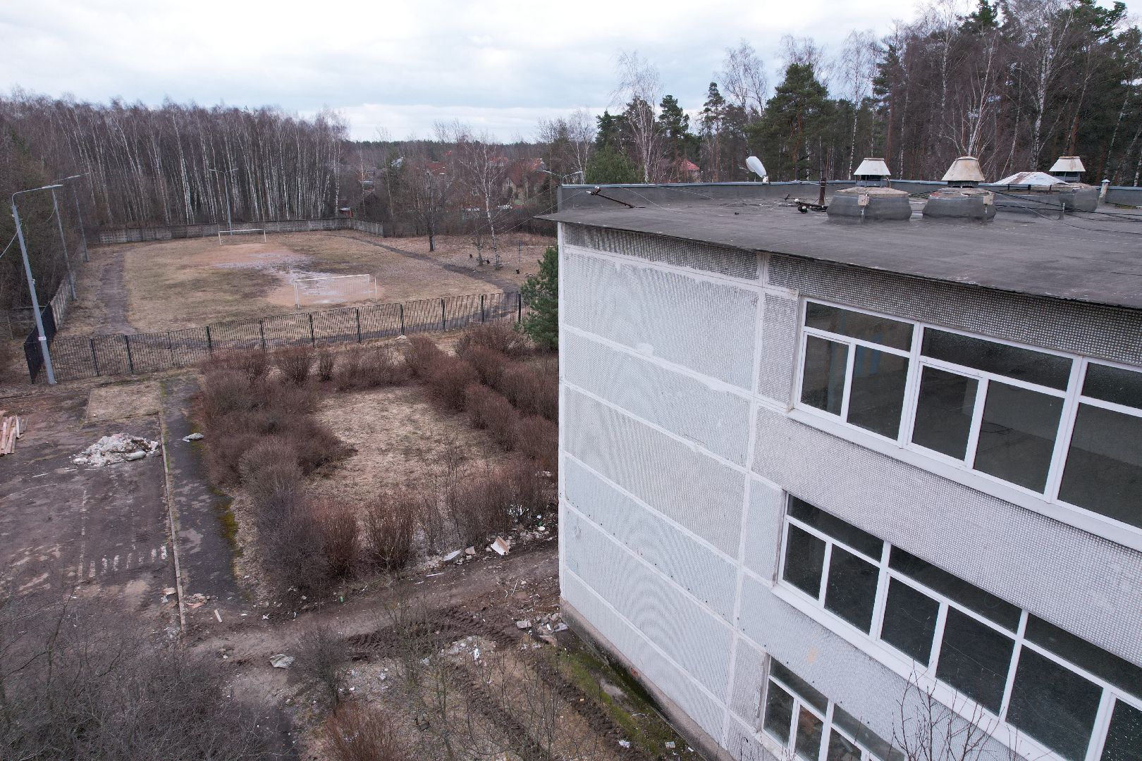 видео с коптера, капремонт центра образования 29 в богородском округе,