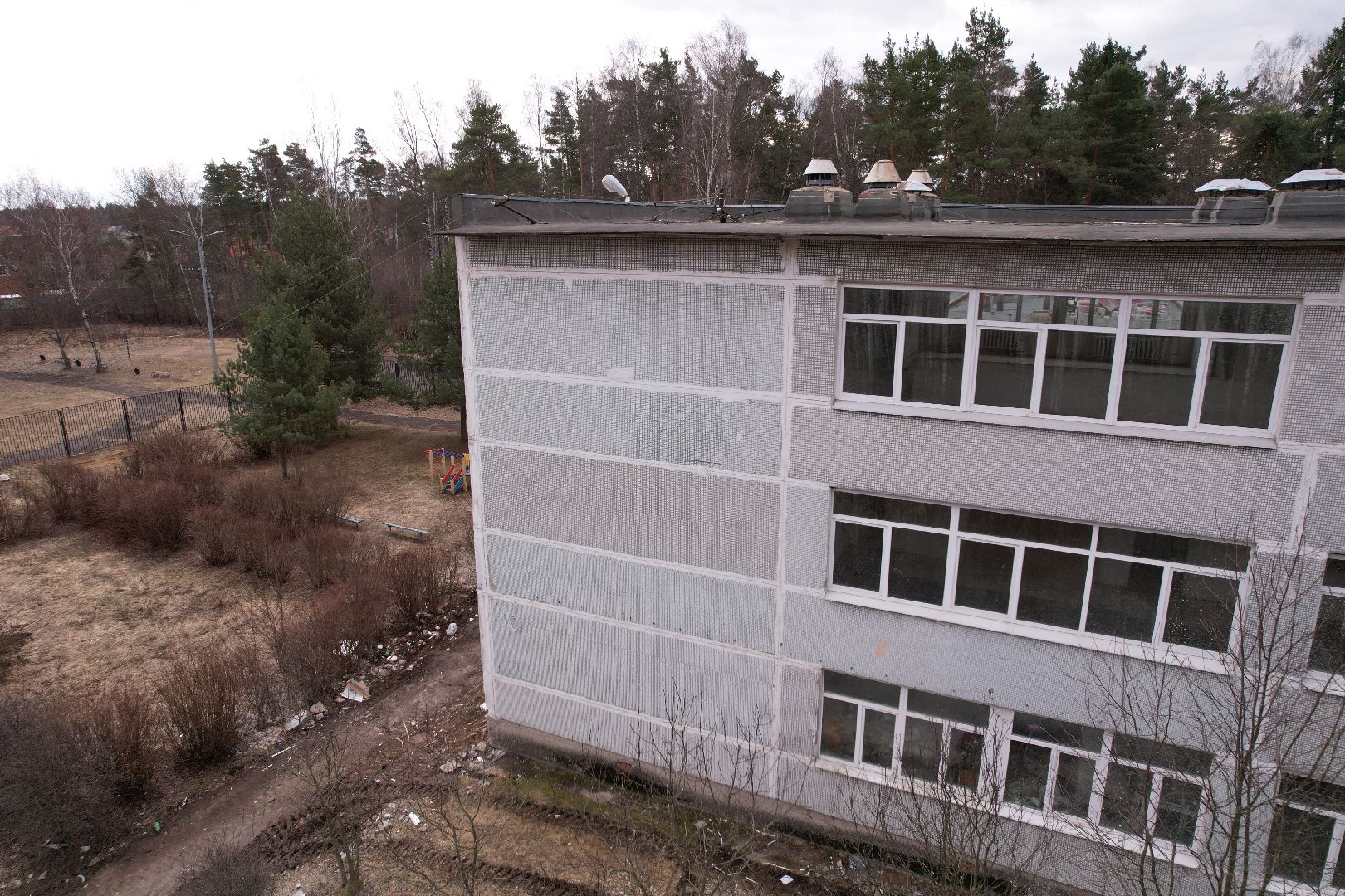 видео с коптера, капремонт центра образования 29 в богородском округе,