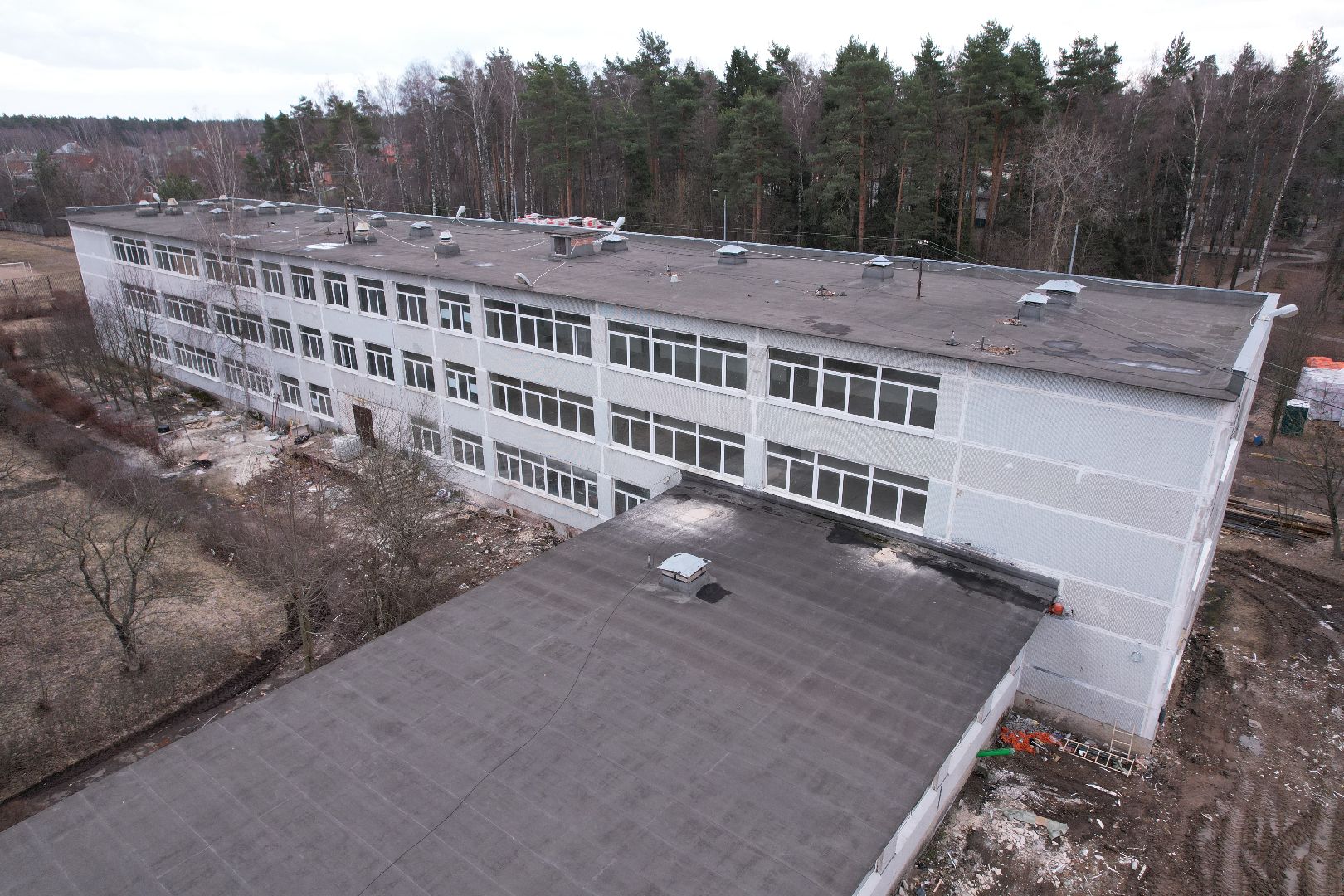 видео с коптера, капремонт центра образования 29 в богородском округе,