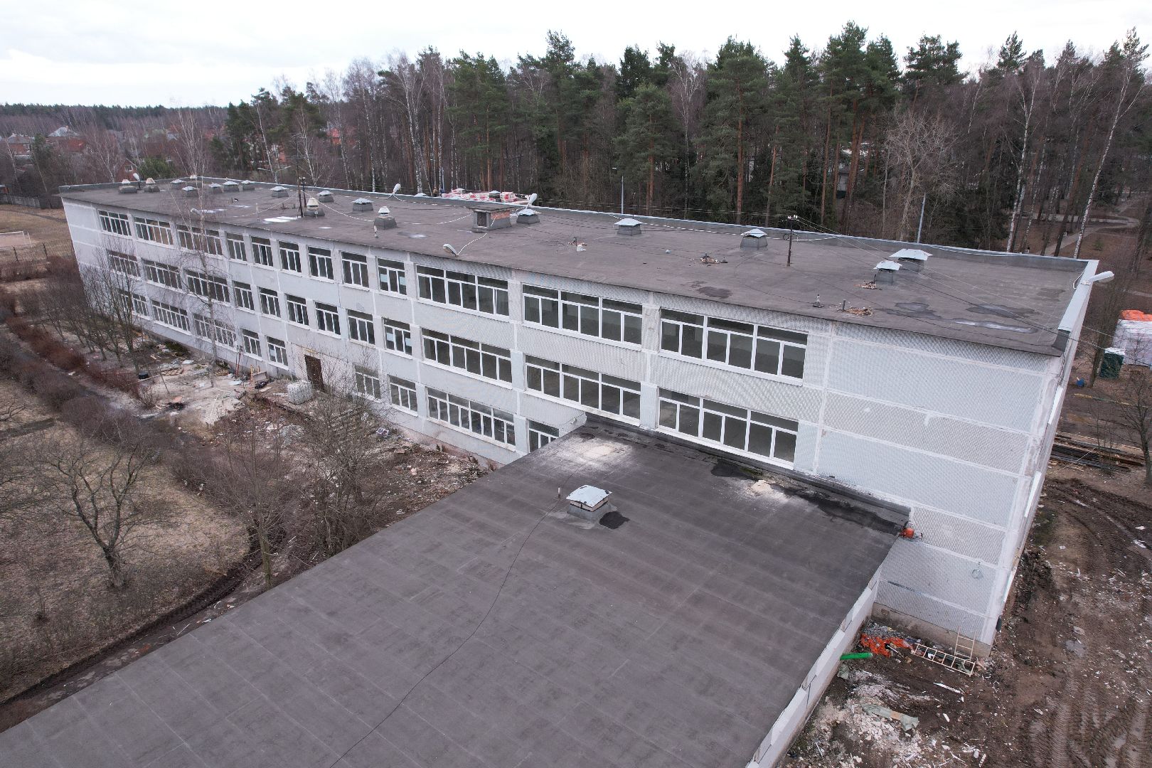 видео с коптера, капремонт центра образования 29 в богородском округе,