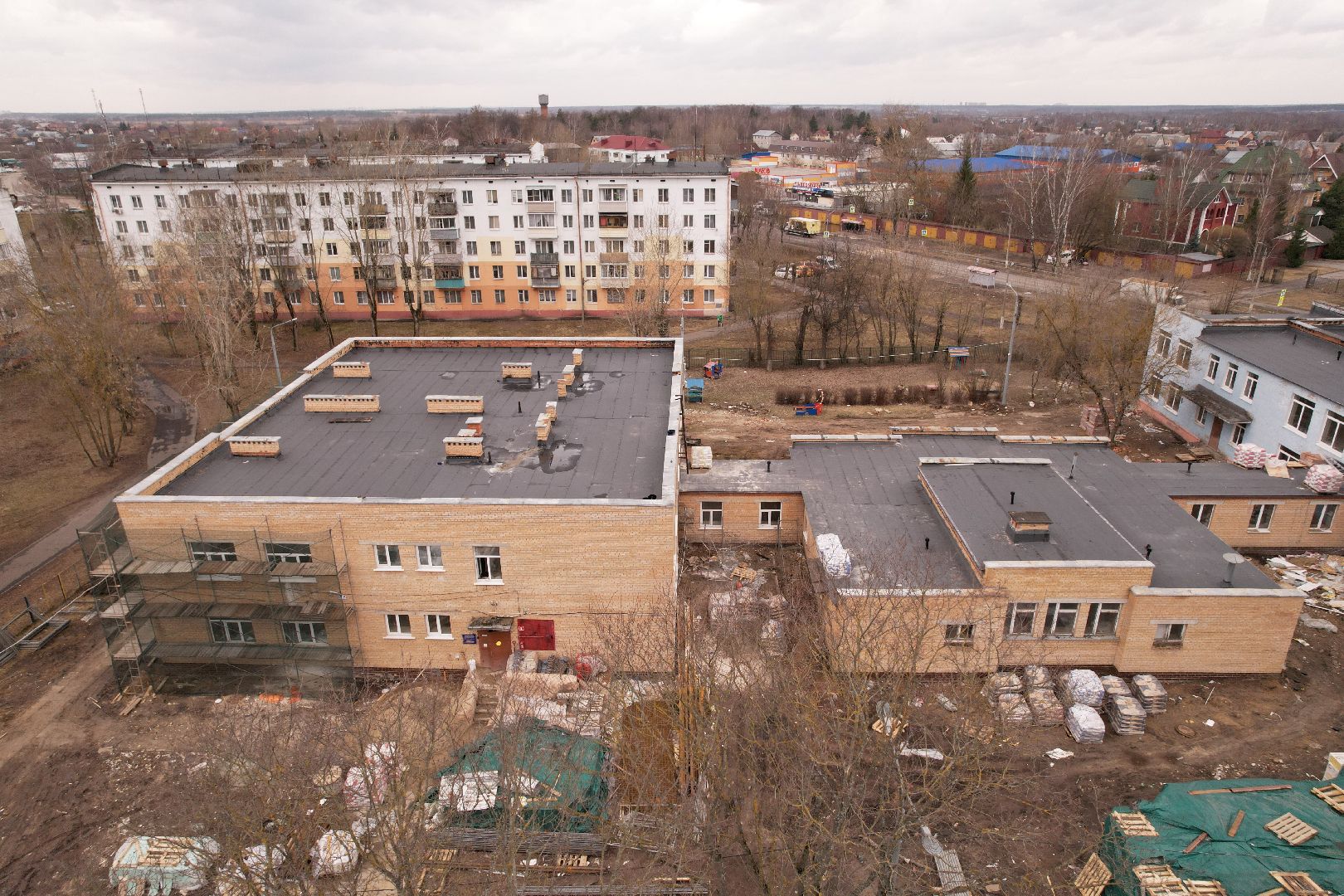 видео с коптера, капремонт детского сада 35 в богородском округе,