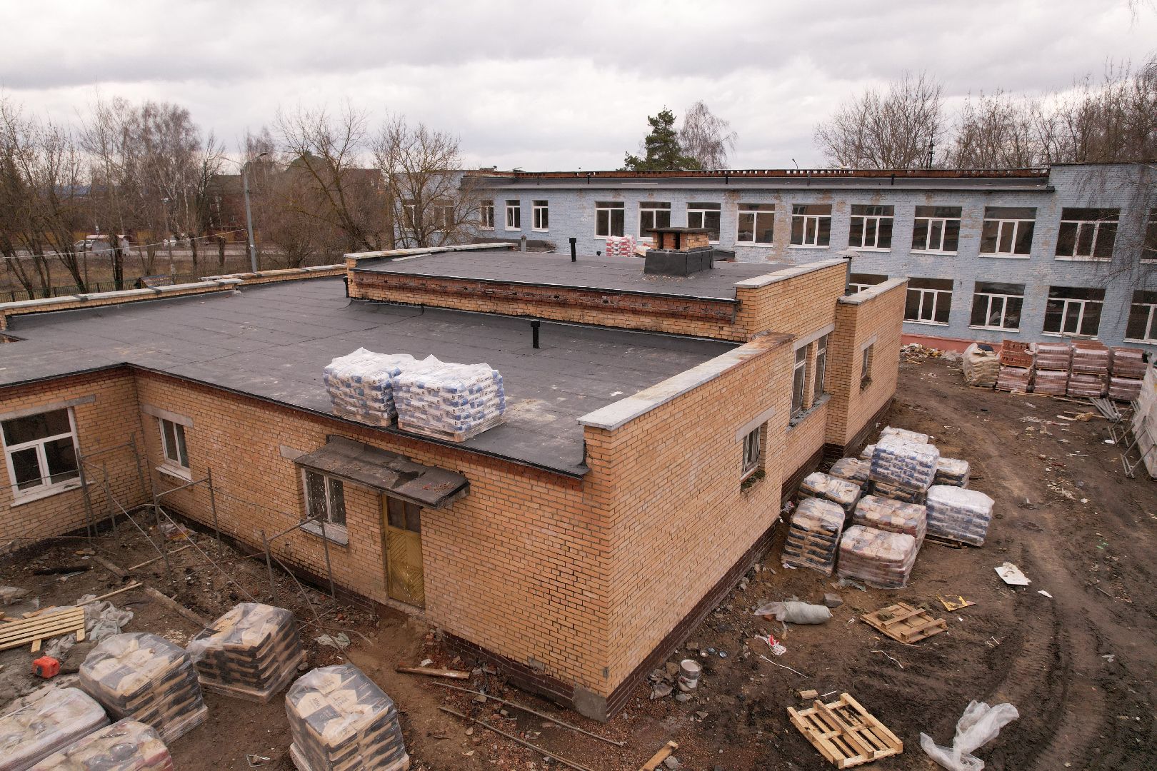 видео с коптера, капремонт детского сада 35 в богородском округе,