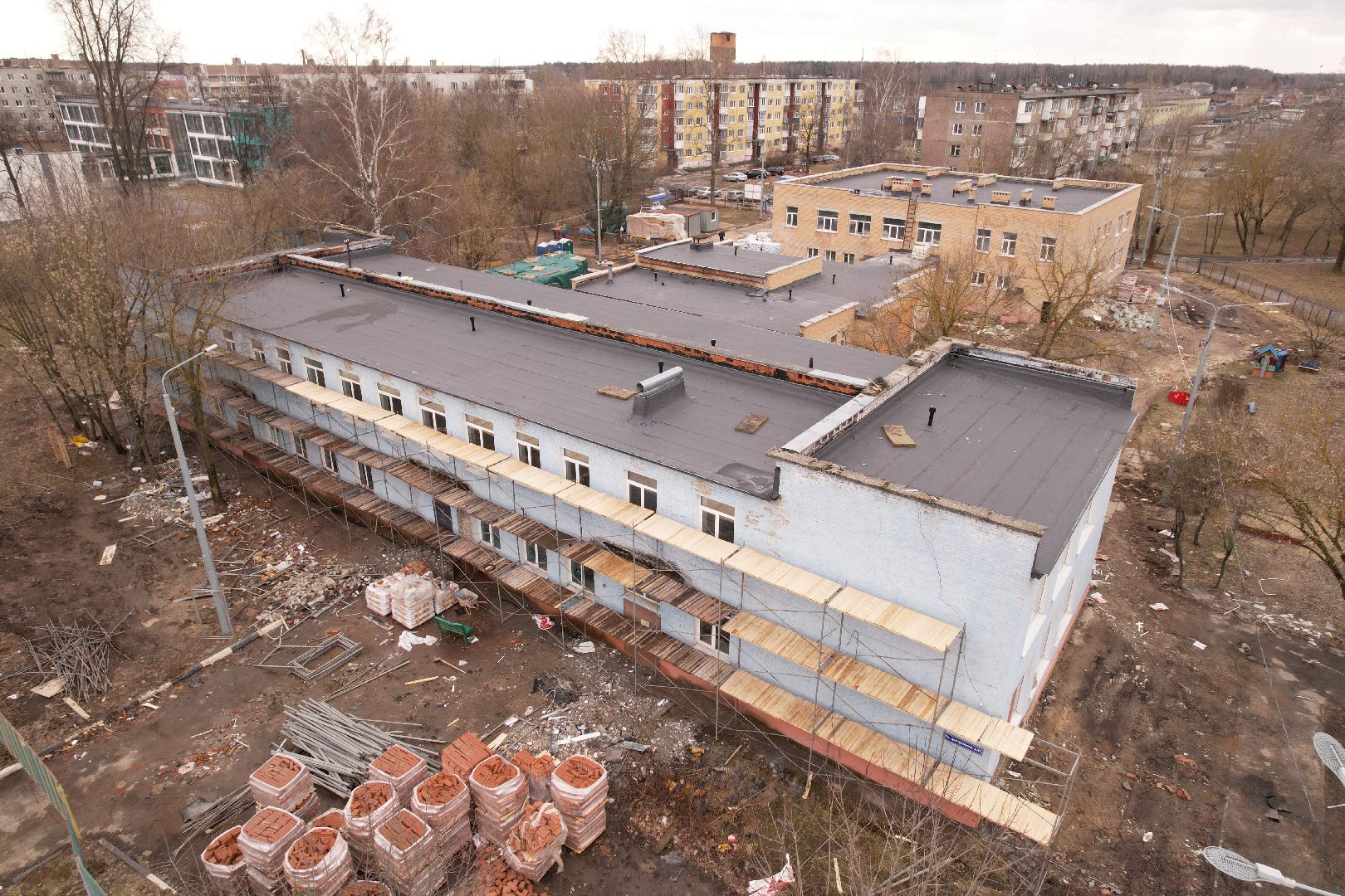 видео с коптера, капремонт детского сада 35 в богородском округе,