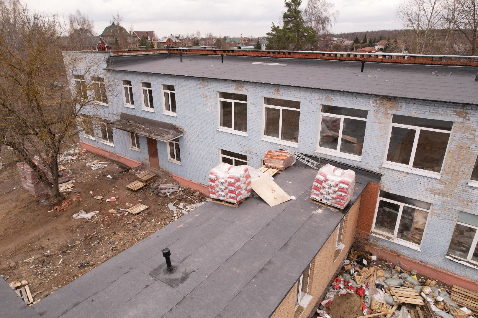 видео с коптера, капремонт детского сада 35 в богородском округе,