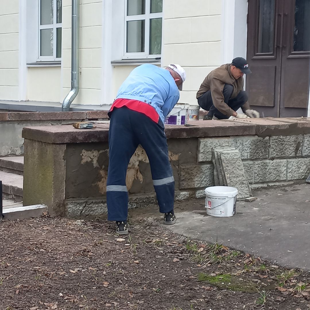 сергиев посад, дк гагарина, покраска лавочек, благоустройство,