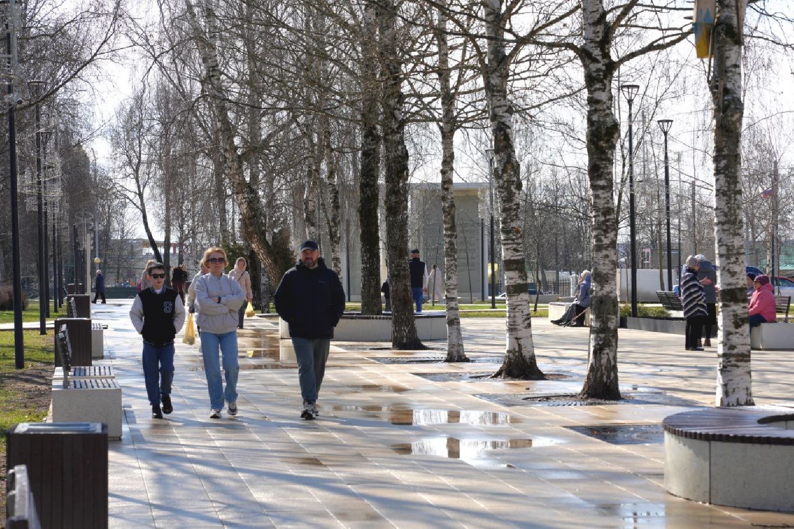 сергиев посад, весна, сергиево-посадский городской округ, уборка, моют улицы, коммунальные службы,
