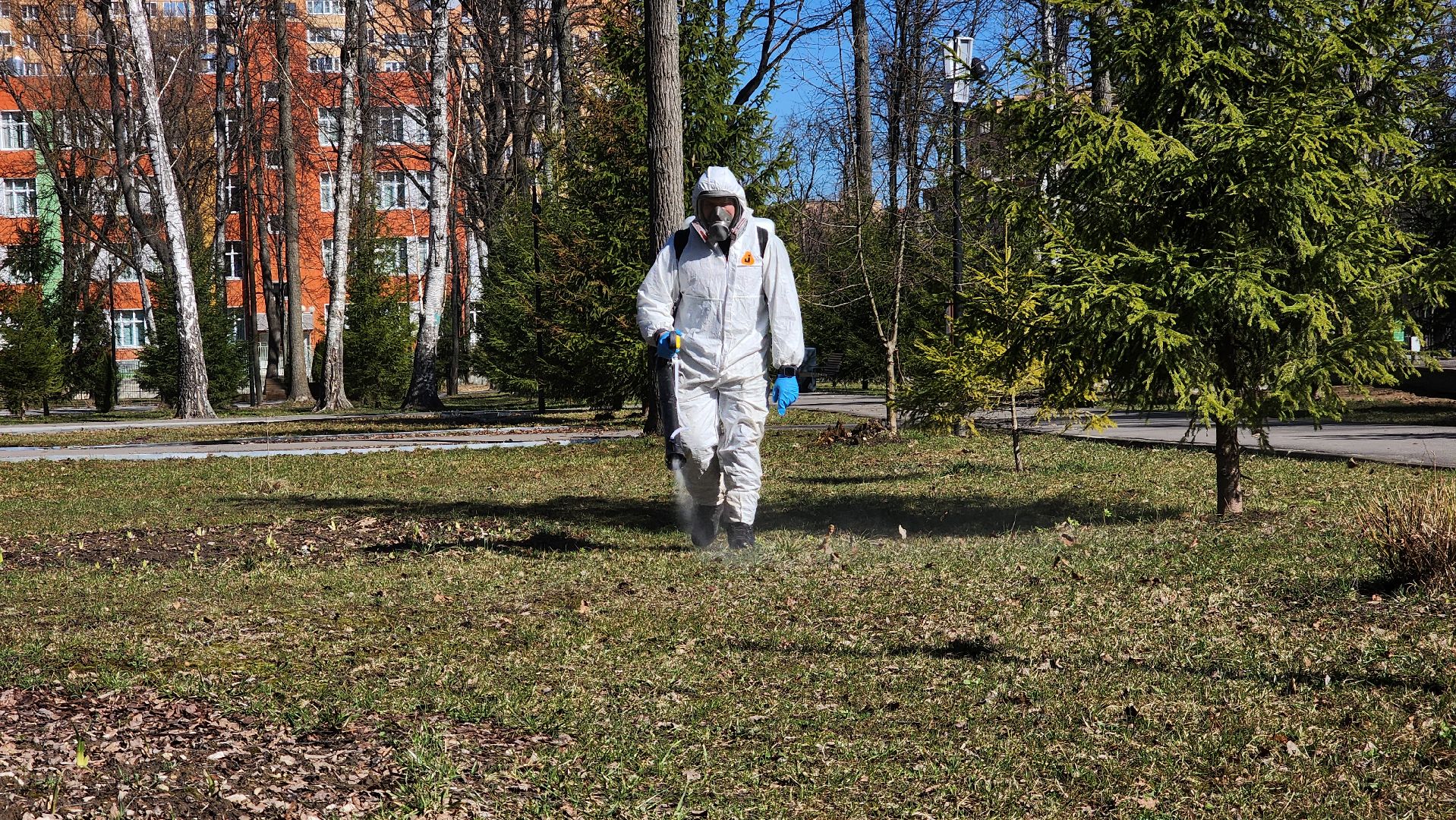 ступино, парки подмосковья, обработка от клещей,