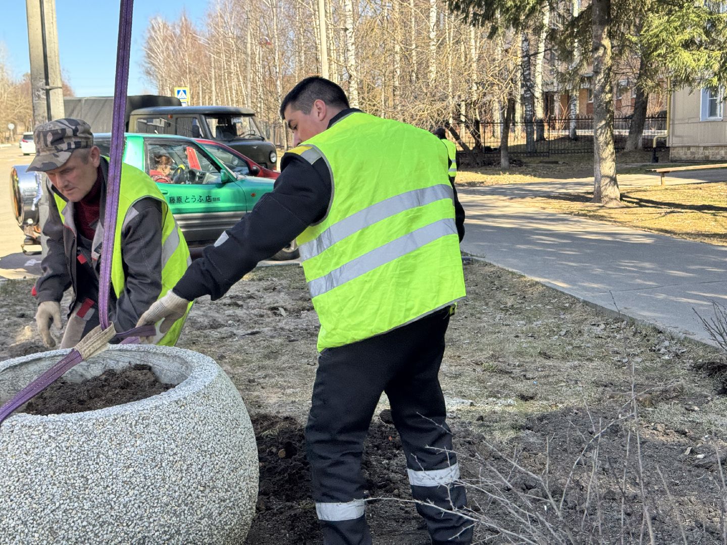 шаховская, вазоны, благоуйстройство,