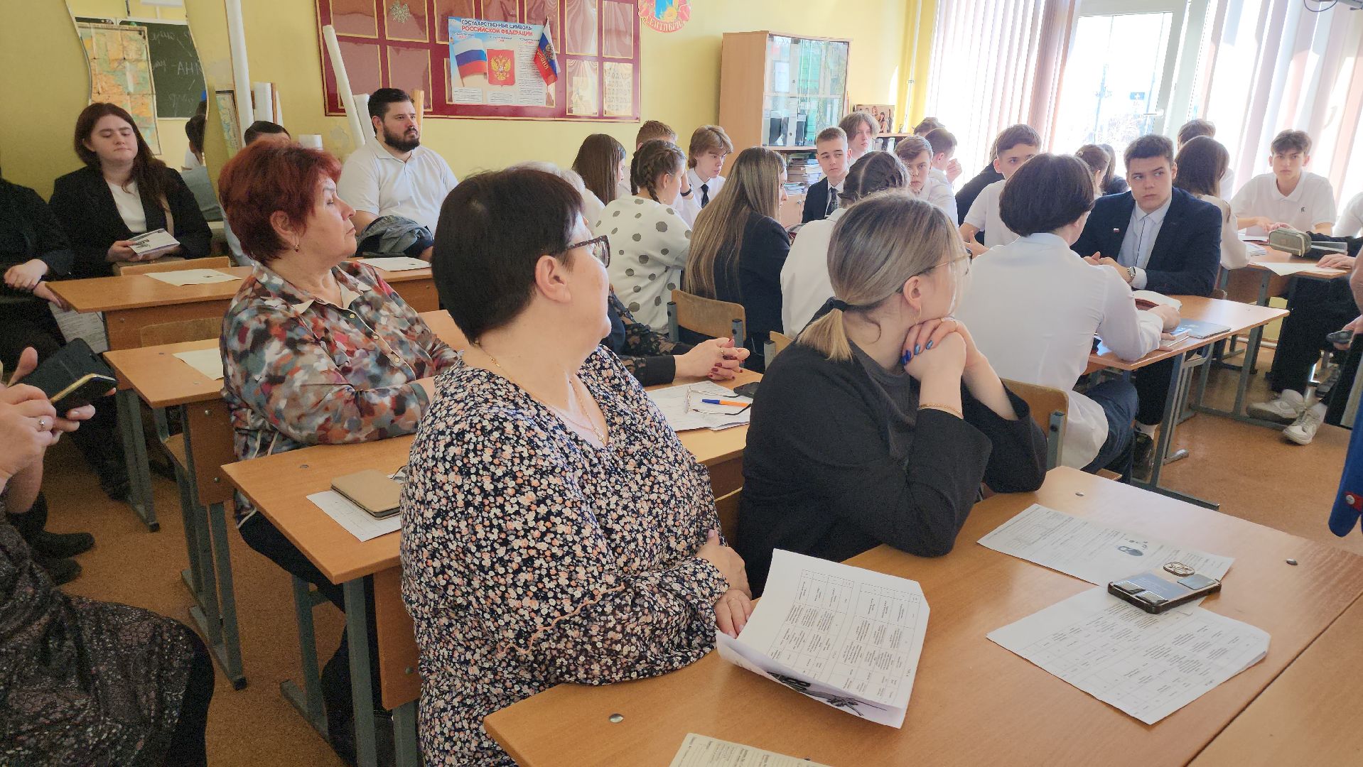 кашира, школа, мастер-класс, открытый урок, образование, год защитника отечества, вов, день победы,