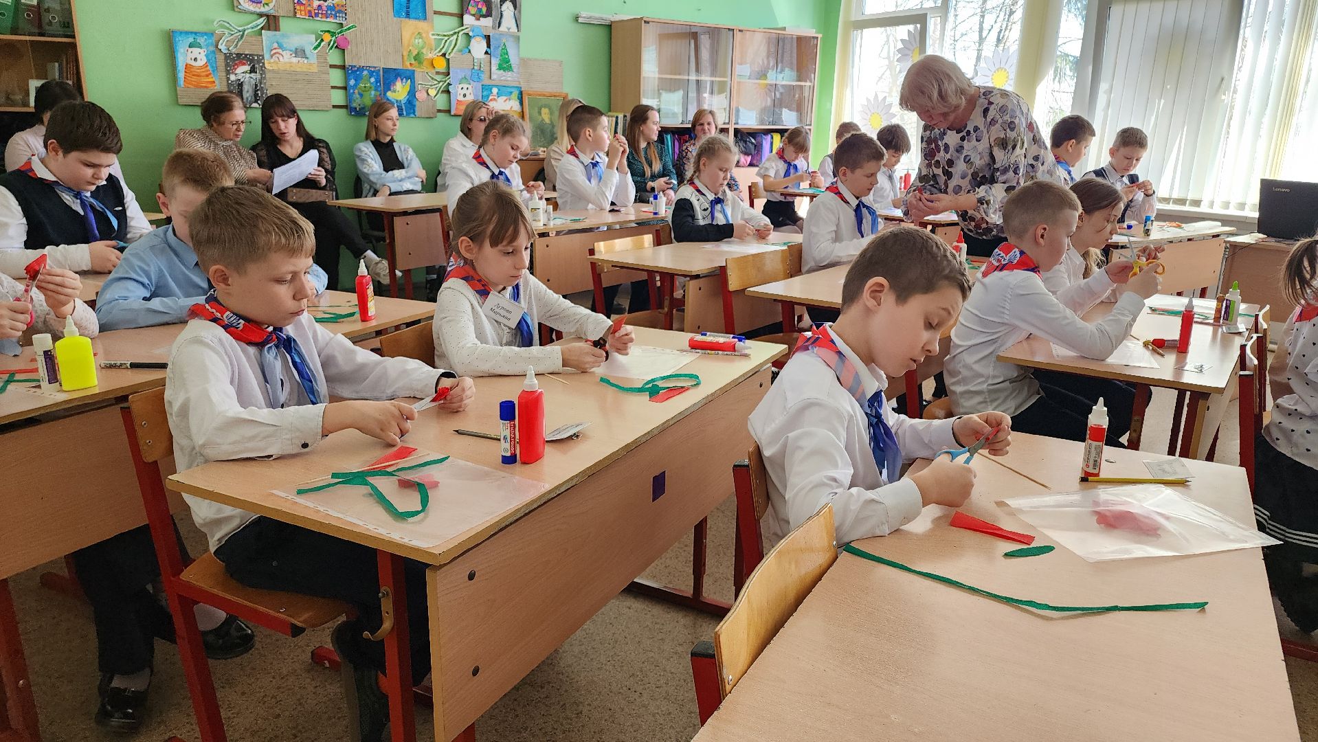 кашира, школа, мастер-класс, открытый урок, образование, год защитника отечества, вов, день победы,