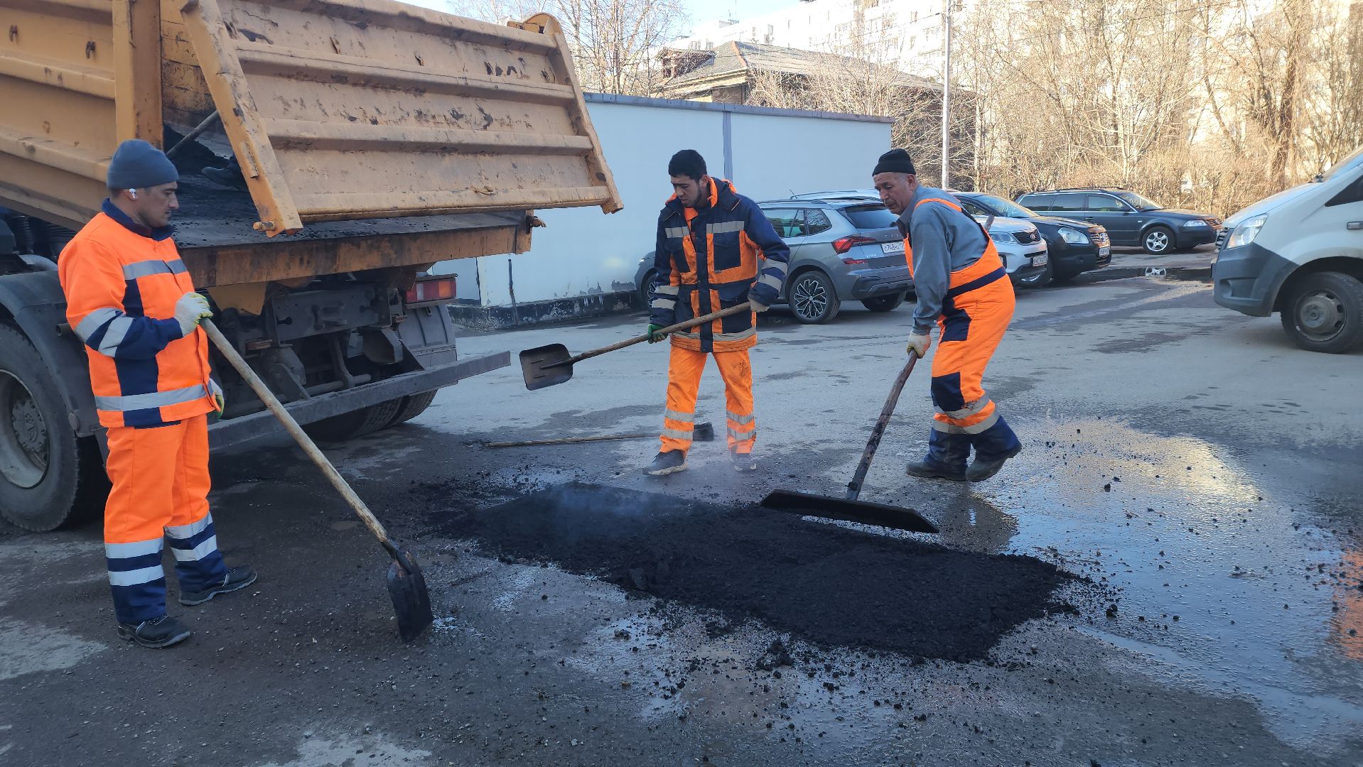 вертикалки, ивантеевка, коммунальная служба, ямочный ремонт, асфальтирование дворов дорог,