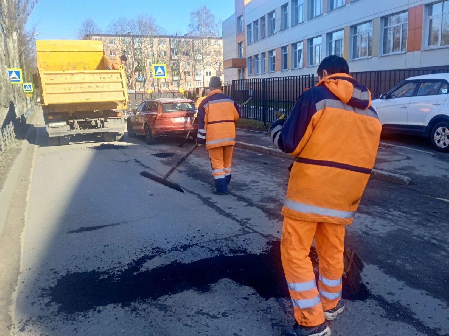 ивантеевка, пушкинский, ямочный ремонт, асфальтирование дворов дорог, коммунальная служба, вертикалки,