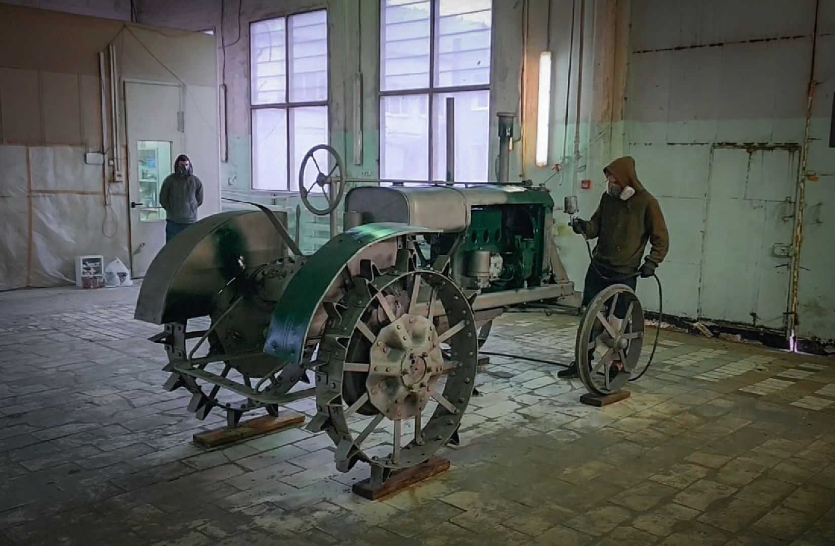 Бронницы, Реставрация трактора, У-2 ВТЗ, Автомобильно-дорожный колледж,