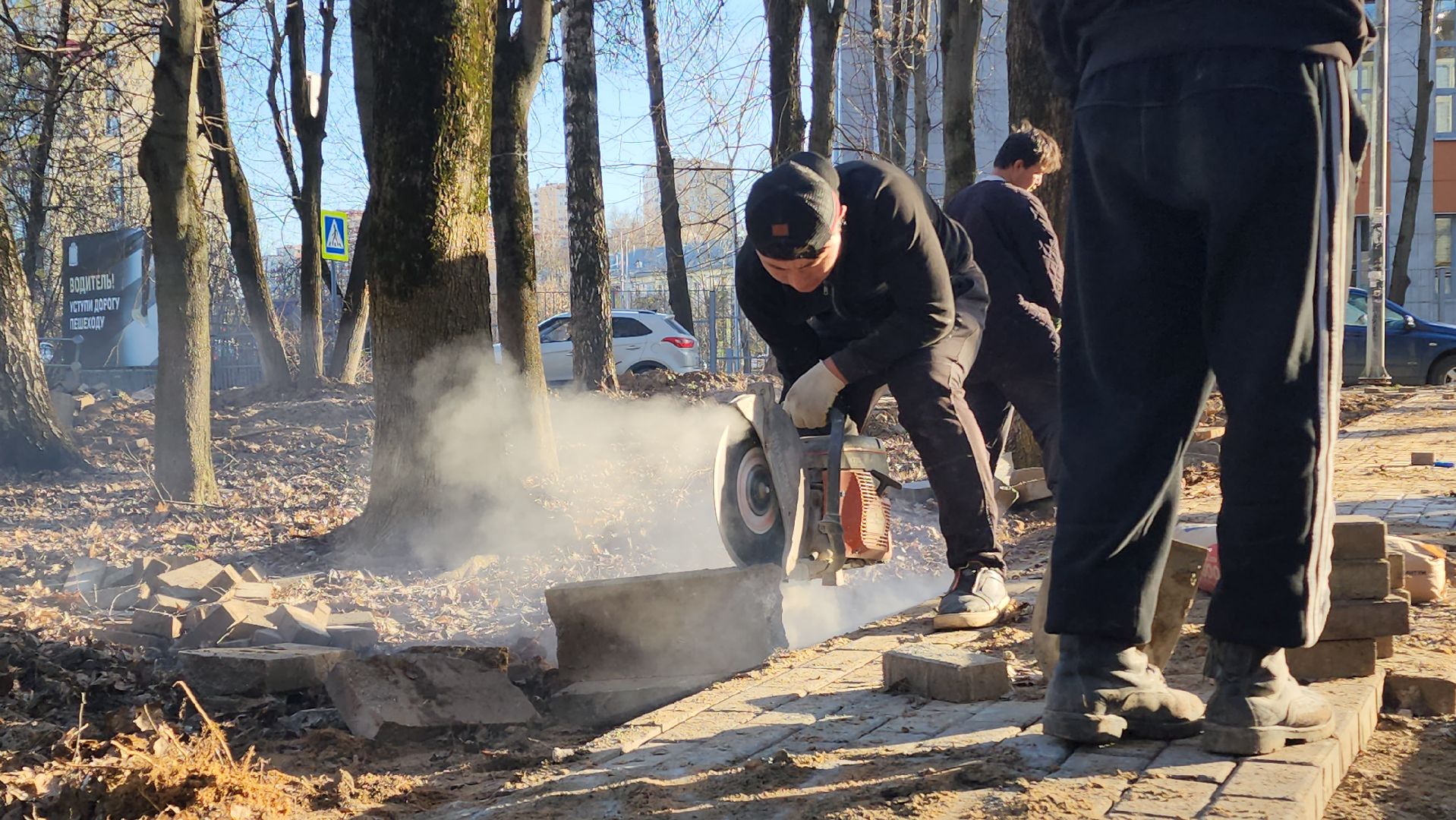 Пешеходные зоны, тропинки, Лобня,