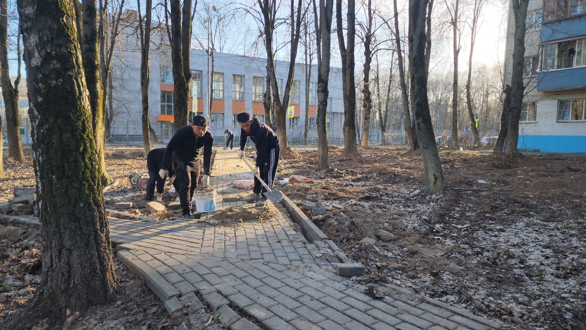 Пешеходные зоны, тропинки, Лобня,