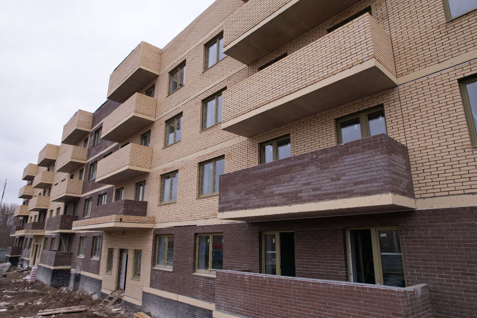 видео с коптера, дом для переселенцев в Талдоме,