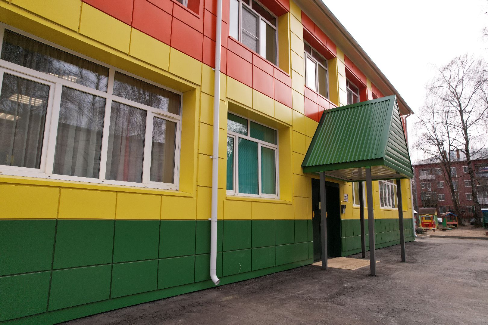 капремонт детского сада аленка в талдоме, видео с коптера,