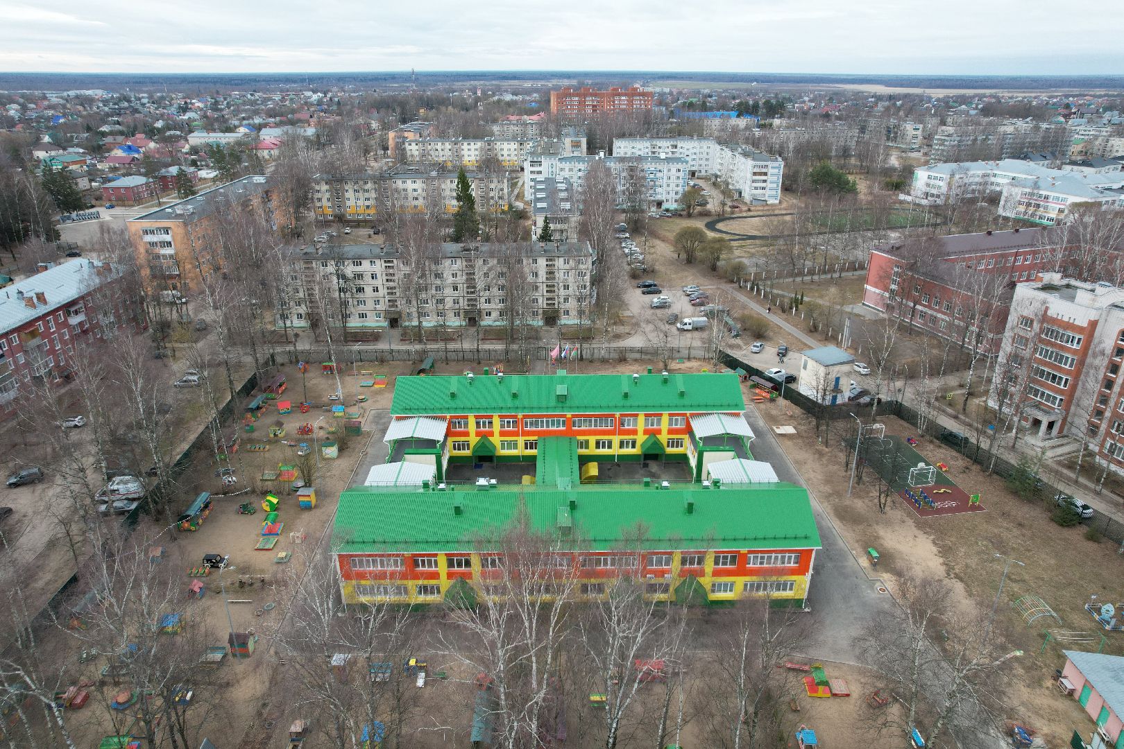 капремонт детского сада аленка в талдоме, видео с коптера,