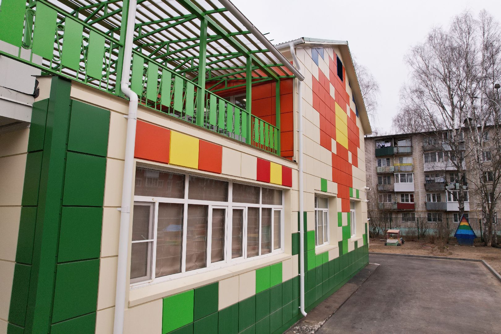 капремонт детского сада аленка в талдоме, видео с коптера,