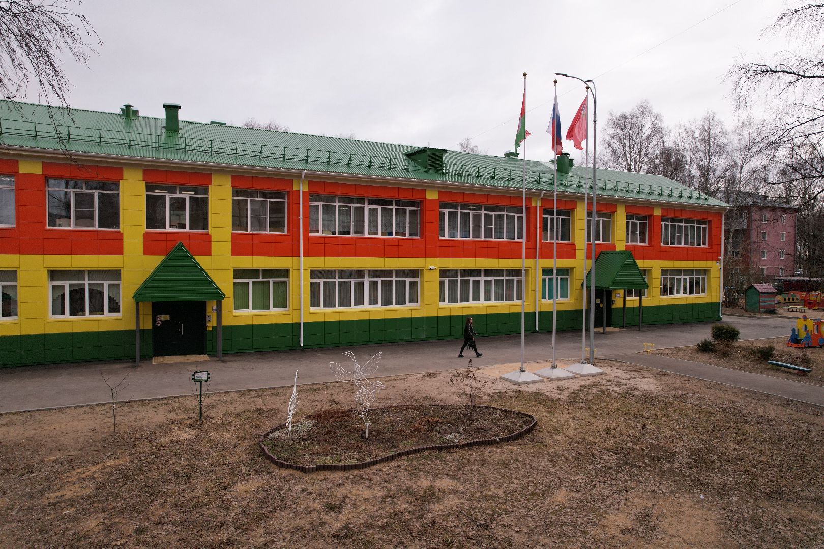 капремонт детского сада аленка в талдоме, видео с коптера,