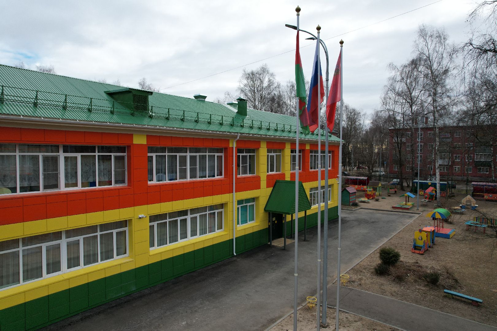 капремонт детского сада аленка в талдоме, видео с коптера,