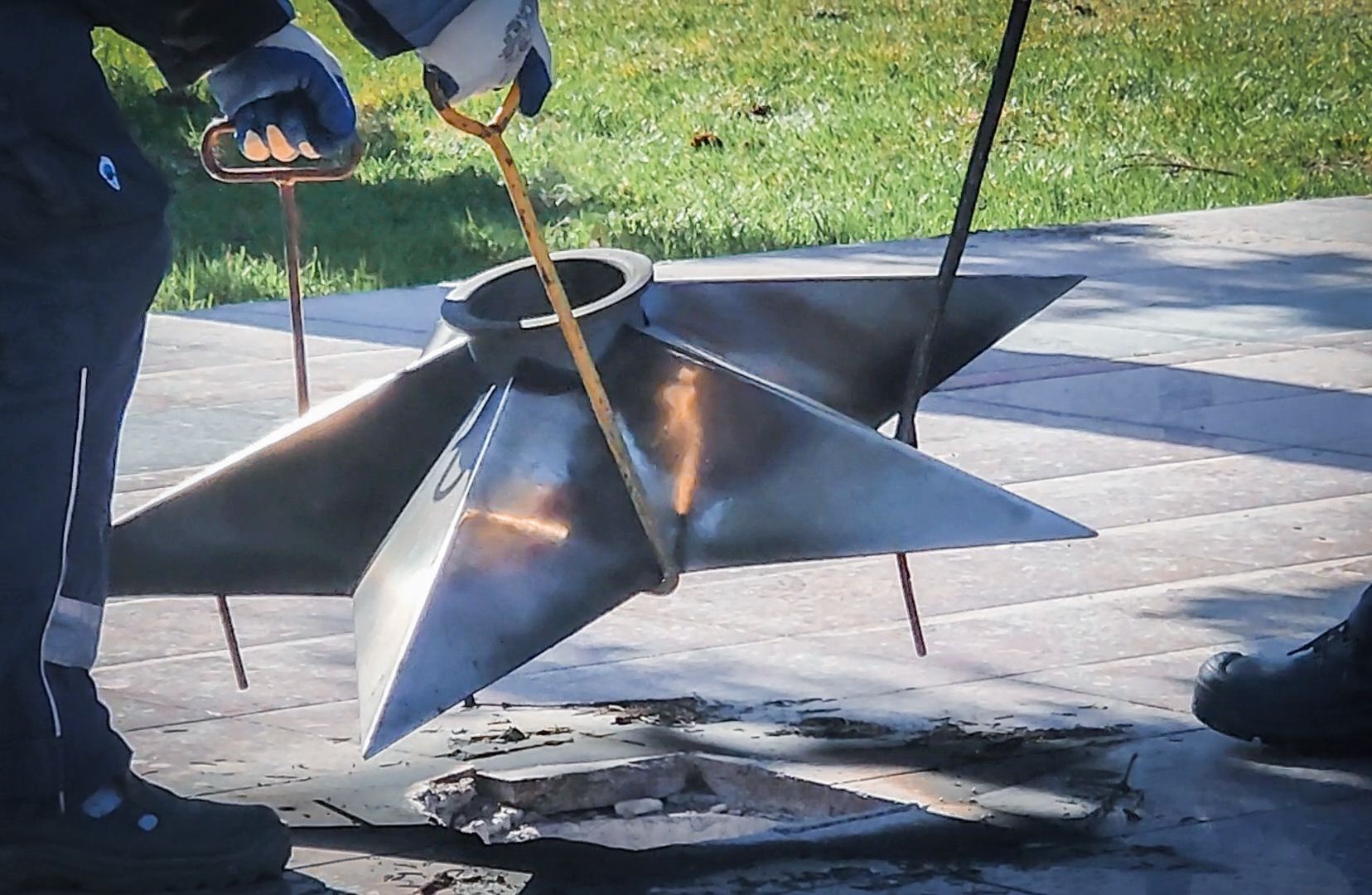 Бронницы, Техобслуживание Вечного огня, Площадь имени Тимофеева,