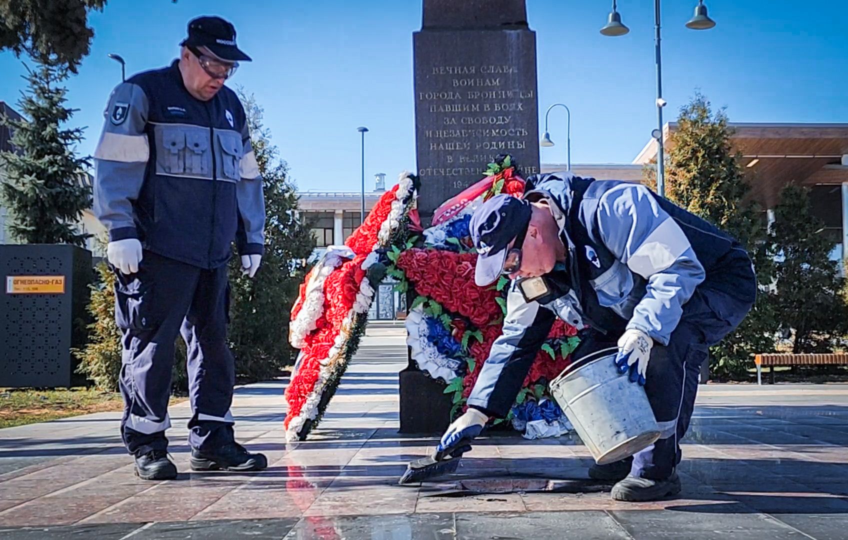 Бронницы, Техобслуживание Вечного огня, Площадь имени Тимофеева,