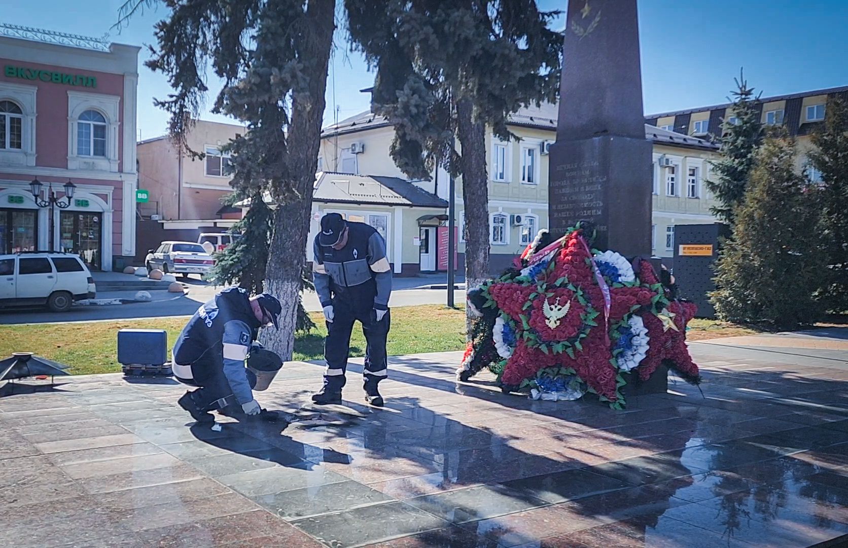 Бронницы, Техобслуживание Вечного огня, Площадь имени Тимофеева,