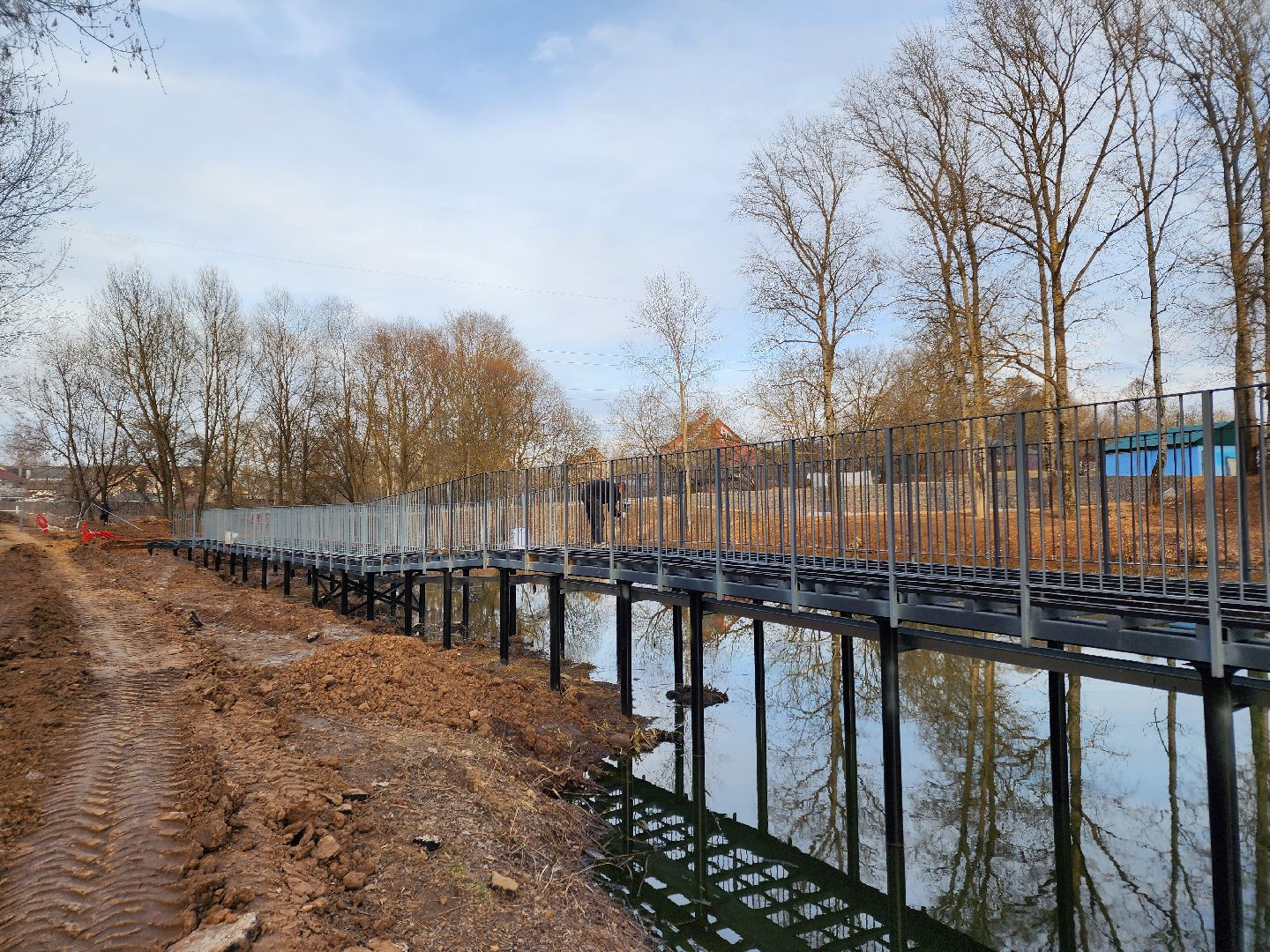 чехов, улица береговая, река теребенка, набережная, благоустройство, реконструкция, строительство, пирс, пешеходные зоны, деревянные настилы,