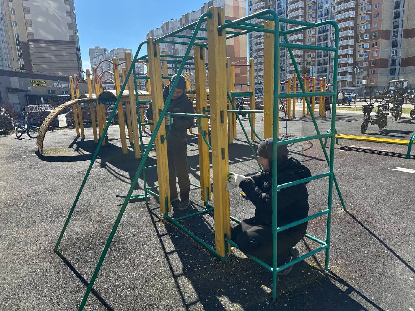 ремонт детских площадок, домодедово,