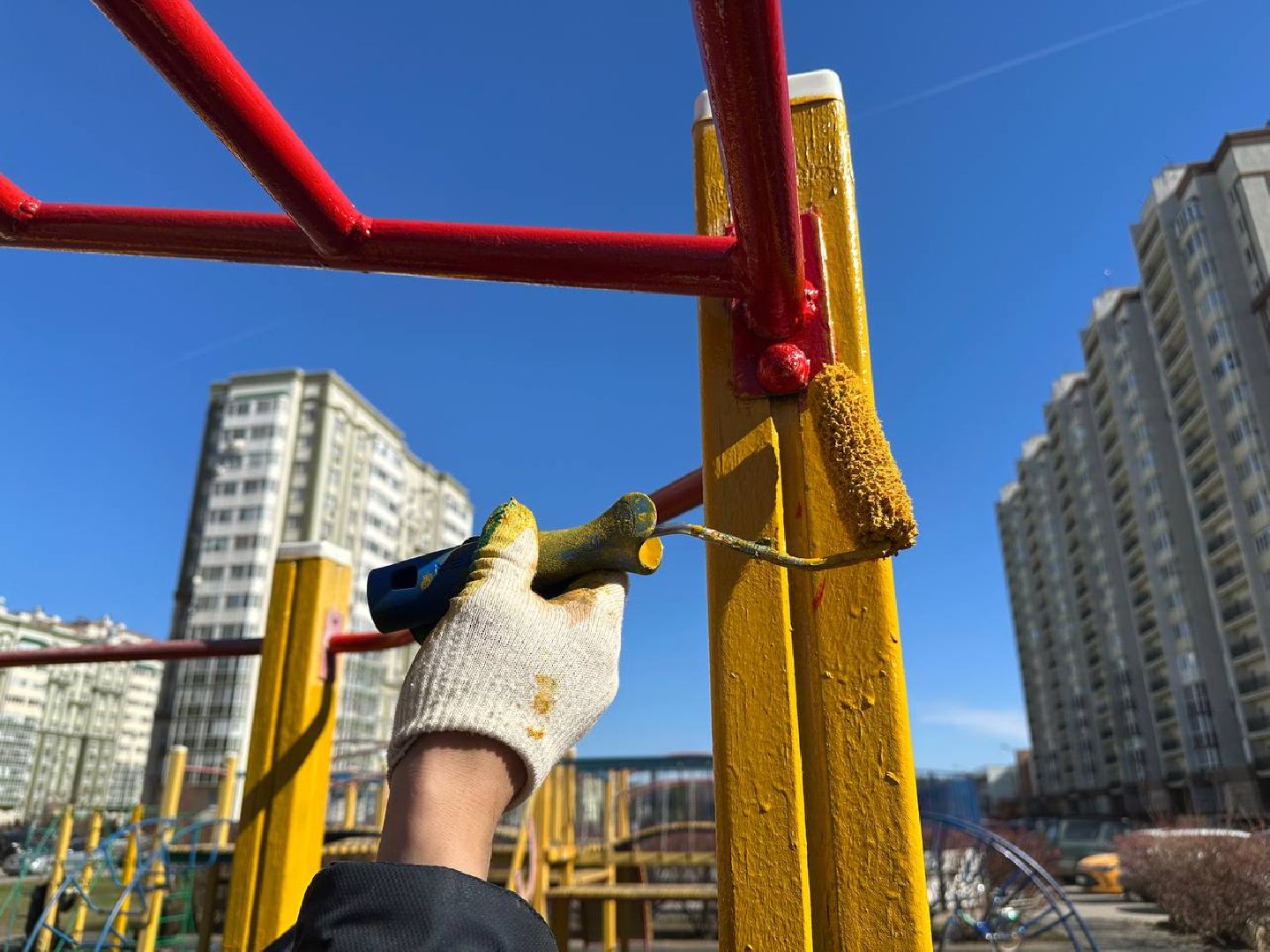 ремонт детских площадок, домодедово,